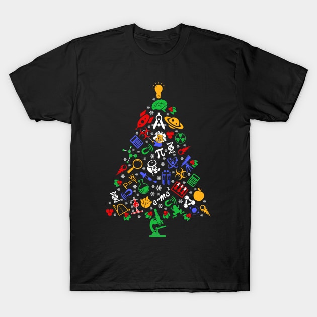 Ugly Science Christmas Tree T-Shirt by KsuAnn